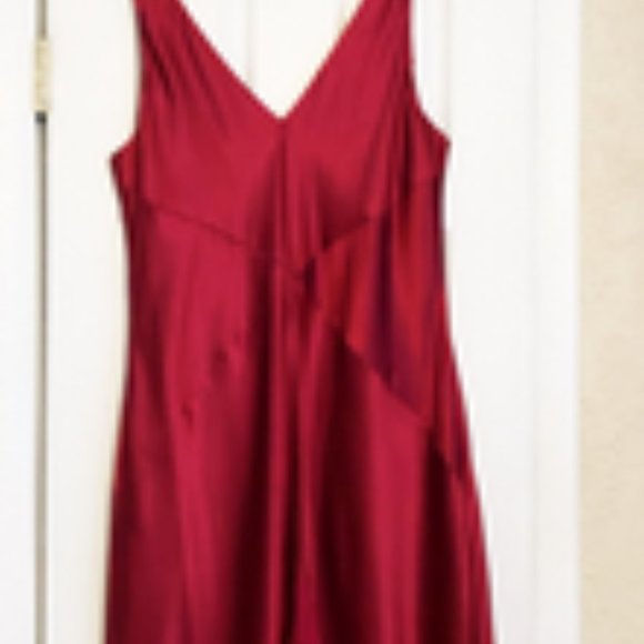Dress Woman size 16W new polyester Amanda Smith sleeveless sequins red - Picture 4 of 4